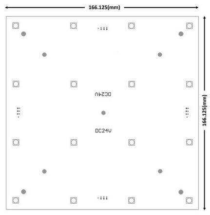 Light Impressions KapegoLED modulární systém Modular Panel II 4x4 24V DC 5,50 W 109 lm 166 mm 848008