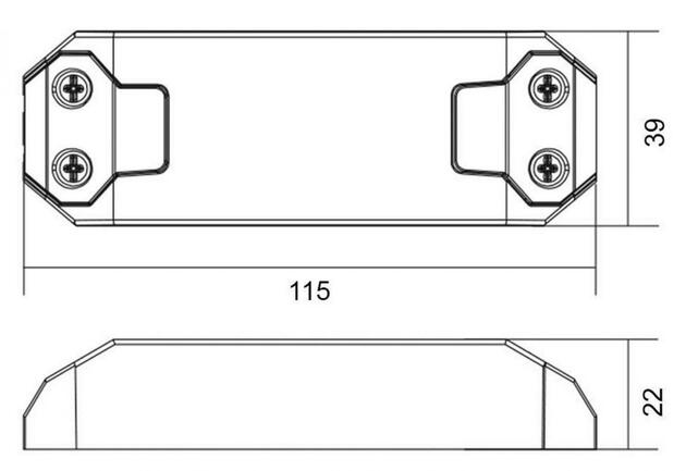 Deko-Light napájení BASIC, DIM, CC, D35009UF/9W konstantní proud 350 mA IP20 stmívatelné 11-26V DC 3,90-9,00 W 862202