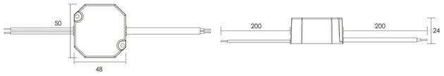 Deko-Light LED-napájení OCTO, CV, Mini 24V/12W konstantní napětí 0-500 mA IP65 24V DC 12,00 W 862230