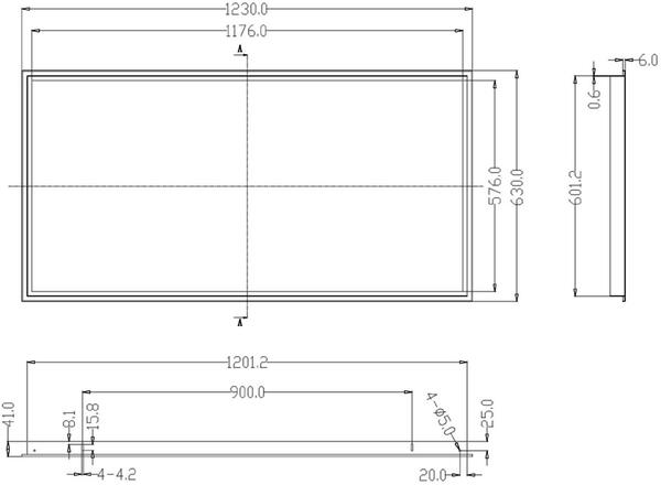 Deko-Light vestavný rám pro 600x1200mm Panel  930688