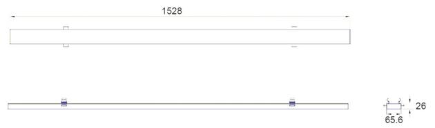 Deko-Light příslušenství - Sanotrunk Universal prázdný segment, hliník 930922