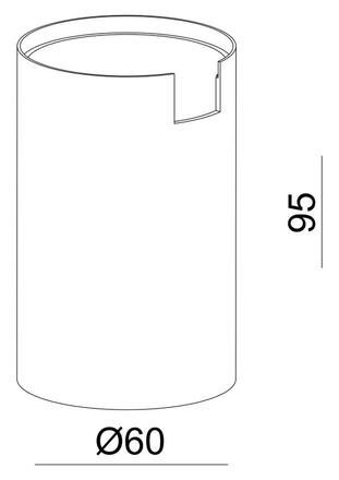Deko-Light příslušenství - válcový kryt pro Can stolní / stojací / nástěnné svítidlo, měď 931064