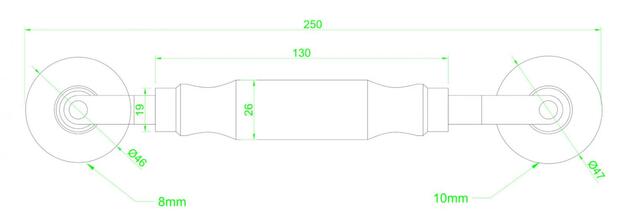 Deko-Light příslušenství - montážní roler pro 8/10mm LED pásky, modrá 931101