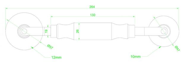 Deko-Light příslušenství - montážní roler pro 10/12mm LED pásky, modrá 931102