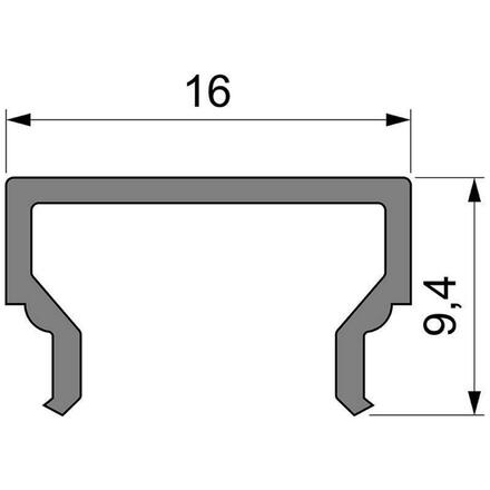 Light Impressions Reprofil kryt H-01-10 matt 75% průhlednost 1000 mm 984012