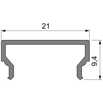 Light Impressions Reprofil kryt H-01-15 matt 75% průhlednost 1000 mm 984032