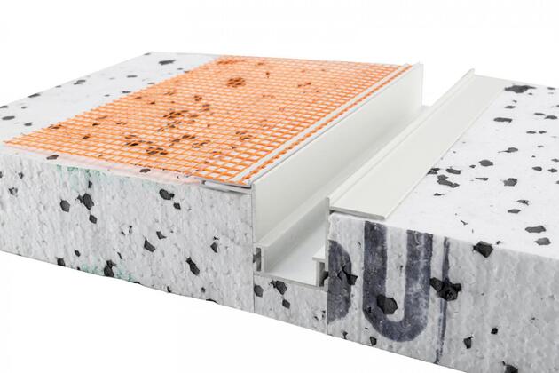 Deko-Light profil příslušenství - Combo připojovací profil s tkaninou pro stěrkové práce, 3mm, 2m, 988169