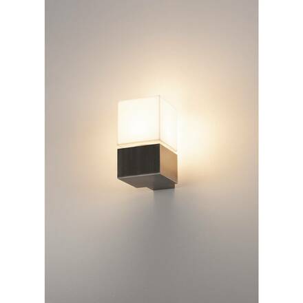 BIG WHITE SQUARE WL, venkovní nástěnné svítidlo, TC-(D,H,T,Q)SE, IP44, hranaté, nerezová ocel 304, max. 20W 1000336