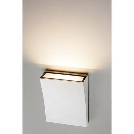 BIG WHITE DELWA WIDE, venkovní nástěnné svítidlo, LED, 3000K, IP44, bílé, 7 W 1000340