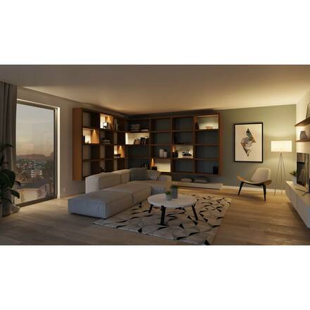 BIG WHITE GRAZIA 10, profil k zabudování, LED, 2m, černý 1000459