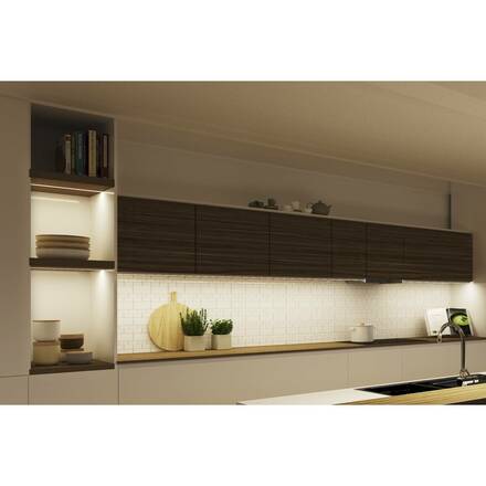 BIG WHITE GRAZIA 10, profil na stěnu, LED, plochý, drážkovaný, 2m, černý 1000462