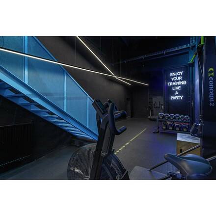 BIG WHITE GRAZIA 10, profil na stěnu, LED, standard, drážkovaný, 2m, černý 1000465