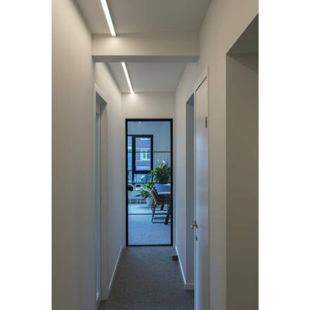 BIG WHITE GRAZIA 20, profil na stěnu, LED, standard, hladký, 3m, bílý 1000524