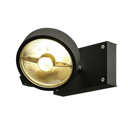 BIG WHITE KALU, nástěnné a stropní svítidlo, QPAR111, jedna žárovka, černé, max. 75W 1000702