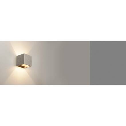 BIG WHITE SOLID CUBE, nástěnné světlo, QT14, černý pískovec, max. 25W 1000911