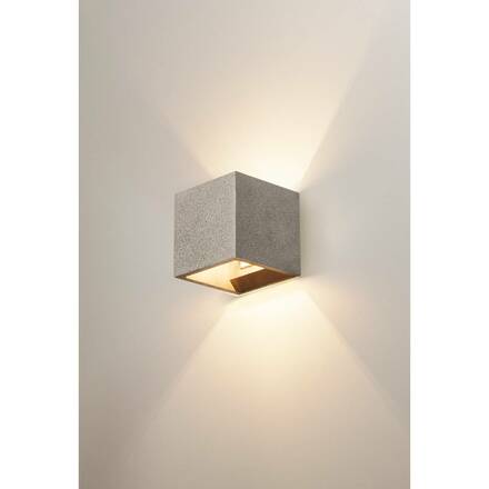 BIG WHITE SOLID CUBE, nástěnné světlo, QT14, černý pískovec, max. 25W 1000911