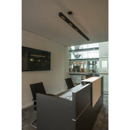 BIG WHITE Q-LINE PD LED vnitřní závěsné svítidlo, 2m, BAP, černá, 4000K 1000930