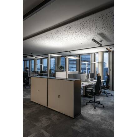 BIG WHITE Q-LINE PD LED vnitřní závěsné svítidlo, 1m, BAP, černá, 3000K 1000933