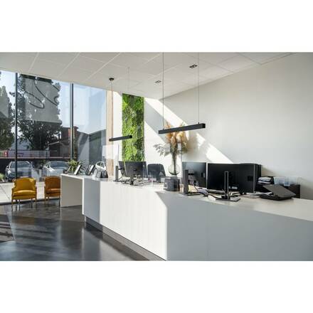 BIG WHITE Q-LINE PD LED vnitřní závěsné svítidlo, 1m, BAP, černá, 3000K 1000933