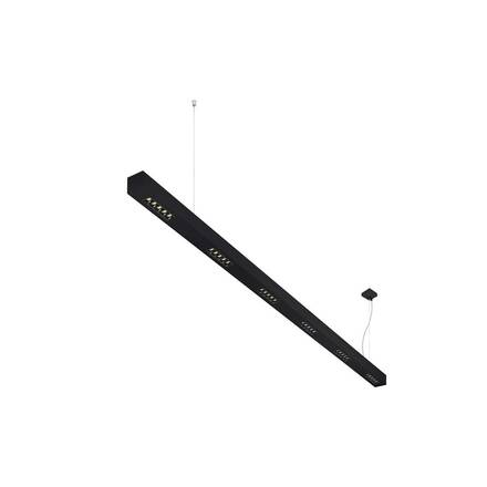 BIG WHITE Q-LINE PD LED vnitřní závěsné svítidlo, 2m, BAP, černá, 4000K 1000936