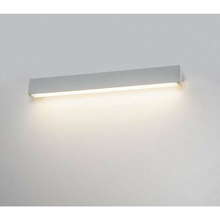 BIG WHITE L-LINE 60 LED nástěnné a stropní svítidlo, IP44, 3000K, 820lm, stříbrošedá 1001300