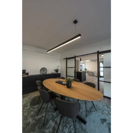 BIG WHITE GLENOS profilové závěsné svítidlo, LED, 3000K, černá, 2 m, 85W 1001406