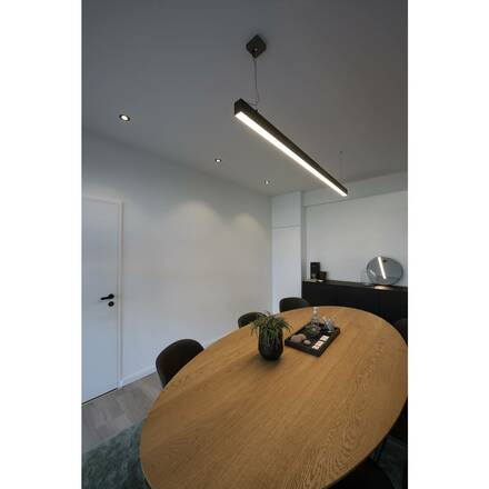BIG WHITE GLENOS profilové závěsné svítidlo, LED, 3000K, černá, 2 m, 85W 1001406