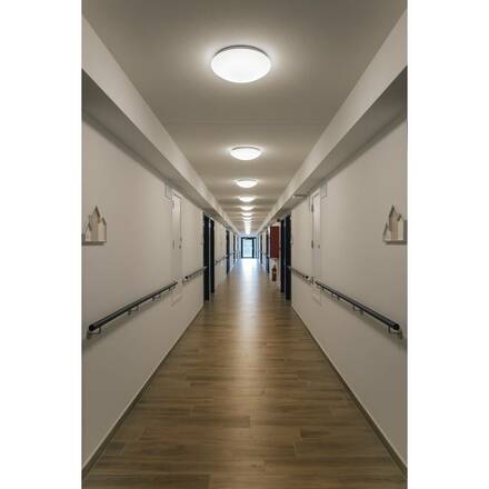 BIG WHITE LIPSY 40 Dome LED, venkovní nástěnné a stropní nástavbové svítidlo, bílá, IP44, 3000/4000K 1002021