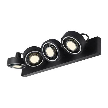 BIG WHITE KALU CW vnitřní nástěnné a stropní nástavbové svítidlo, quad, QPAR111, černá, 4x75W 1002023