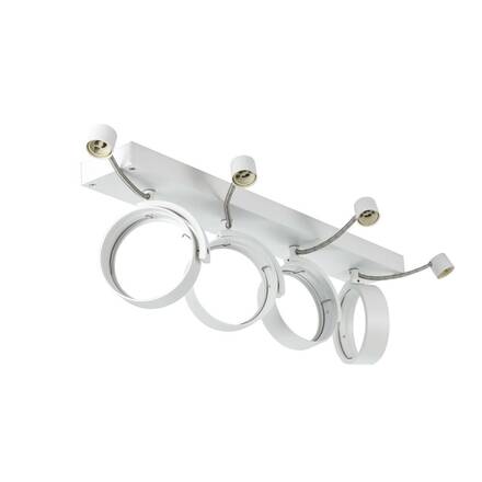 BIG WHITE KALU CW vnitřní nástěnné a stropní nástavbové svítidlo, quad, QPAR111, bílá, 4x75W 1002024