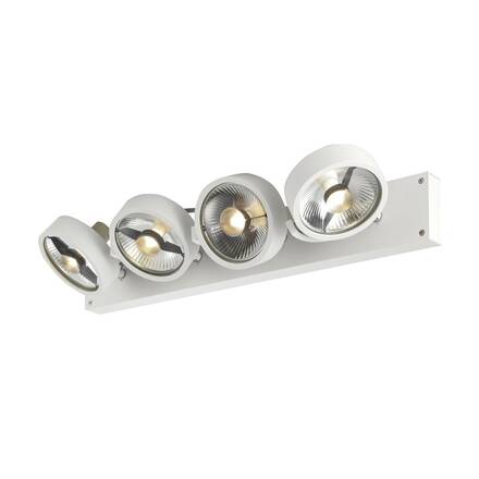BIG WHITE KALU CW vnitřní nástěnné a stropní nástavbové svítidlo, quad, QPAR111, bílá, 4x75W 1002024