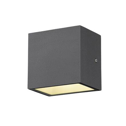 BIG WHITE SITRA CUBE WL LED venkovní nástěnné a stropní nástavbové svítidlo, antracit, IP44, 3000K, 10W 1002032