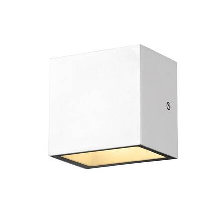 BIG WHITE SITRA CUBE WL LED venkovní nástěnné a stropní nástavbové svítidlo, bílá, IP44, 3000K, 10W 1002033