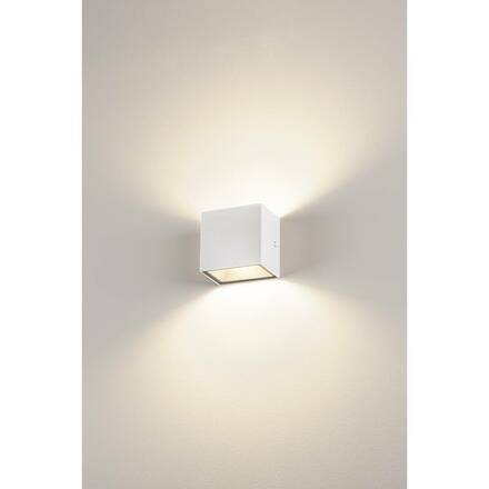 BIG WHITE SITRA CUBE WL LED venkovní nástěnné a stropní nástavbové svítidlo, bílá, IP44, 3000K, 10W 1002033