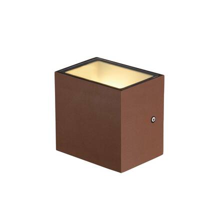 BIG WHITE SITRA CUBE WL LED venkovní nástěnné a stropní nástavbové svítidlo, rezavě zbarvené, IP44, 3000K, 10W 1002034