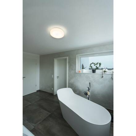 BIG WHITE LIPSY 40 Drum CW LED venkovní nástěnné a stropní nástavbové svítidlo, bílá, IP44 3000/4000K 1002076
