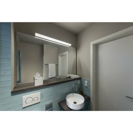 BIG WHITE MARYLIN LED venkovní nástěnné nástavbové svítidlo, chrom, IP44, 3000K, 21W 1002192
