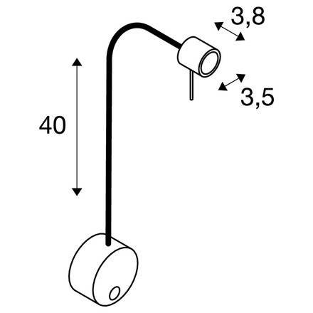 BIG WHITE DIO FLEX PLATE QPAR51 WL vnitřní nástěnné nástavbové svítidlo bílá 1002607