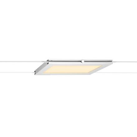 BIG WHITE PLYTTA rectangular svítidlo s lanem pro nízkonapěťový lanový systém TENSEO, 2700K, bílá 1002865