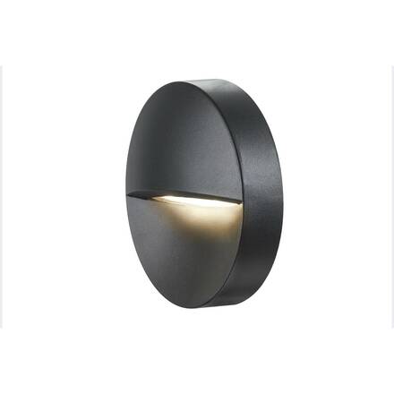 BIG WHITE DOWNUNDER OUT round WL, Outdoor, nástěnné vestavné LED svítidlo, antracitové, 3000K 1002868