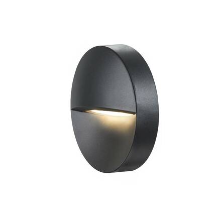 BIG WHITE DOWNUNDER OUT round WL, Outdoor, nástěnné vestavné LED svítidlo, antracitové, 3000K 1002868