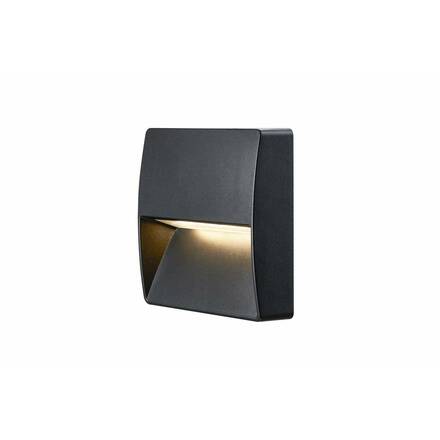 BIG WHITE DOWNUNDER OUT square WL, Outdoor, nástěnné vestavné LED svítidlo, antracitové, 3000K 1002869