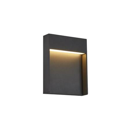 BIG WHITE FLATT Outdoor, nástěnné LED svítidlo, 3000K, IP65, antracitové 1002952