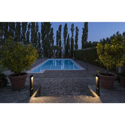 BIG WHITE FLATT POLE 65 Outdoor stojací LED svítidlo, 3000K, IP65, antracitové 1002956