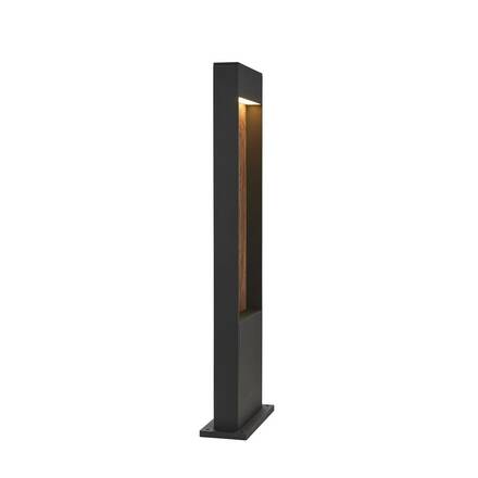 BIG WHITE FLATT POLE 65 Outdoor, stojací LED svítidlo, 3000K, IP65, antracitové/hnědé 1002957