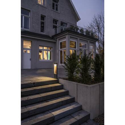 BIG WHITE FLATT POLE 65 Outdoor, stojací LED svítidlo, 3000K, IP65, antracitové/hnědé 1002957