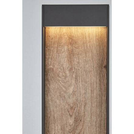 BIG WHITE FLATT POLE 100 Outdoor, stojací LED svítidlo, 3000K, IP65, antracitové/hnědé 1002959