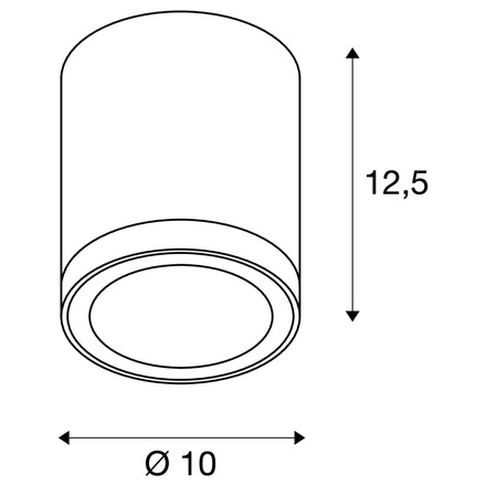 BIG WHITE ENOLA ROUND M Outdoor, stropní LED svítidlo, antracitové 1003427