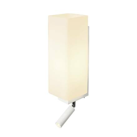 BIG WHITE QUADRASS SPOT Indoor nástěnné svítidlo s LED Spotem a objímkou E27, bílé 1003429