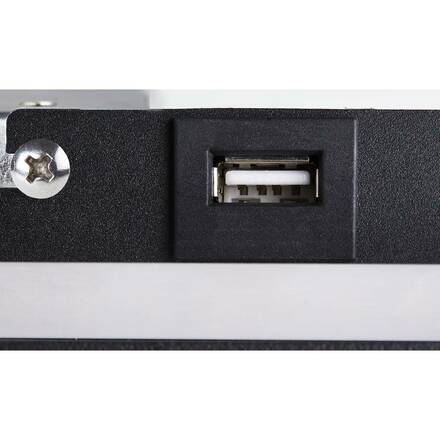 BIG WHITE SOMNILA SPOT vnitřní nástěnné svítidlo LED 3000K, černá, verze vpravo vč. USB přípojky 1003456